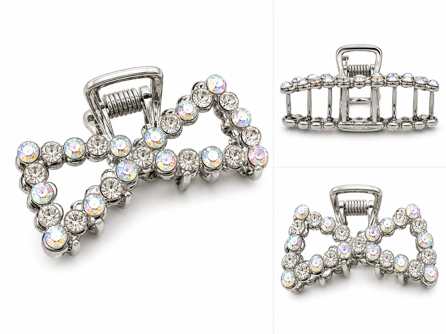 Piece Crystal Bow Hair CATCHER
