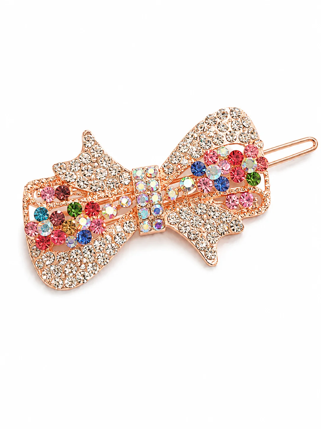 Luxury Rose Gold Bow Hair Clip
