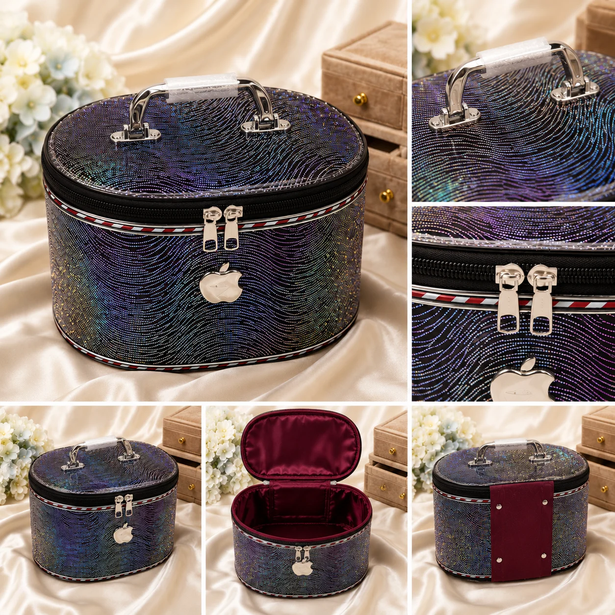 Premium Glitter Makeup & Jewelry Storage Case