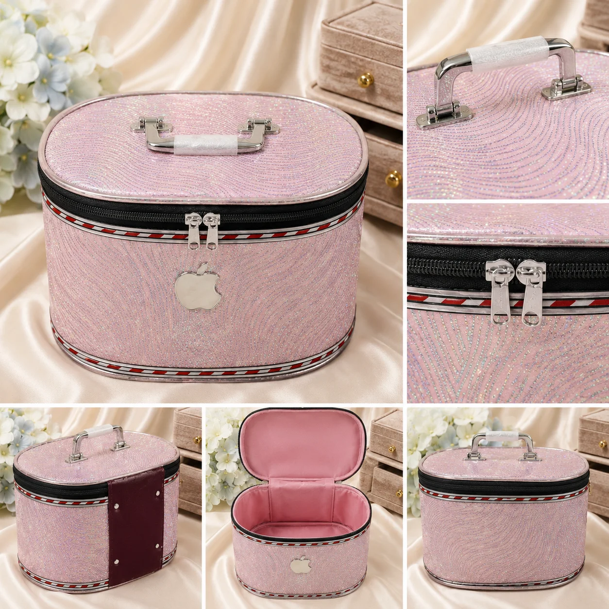 Premium Glitter Makeup & Jewelry Storage Case