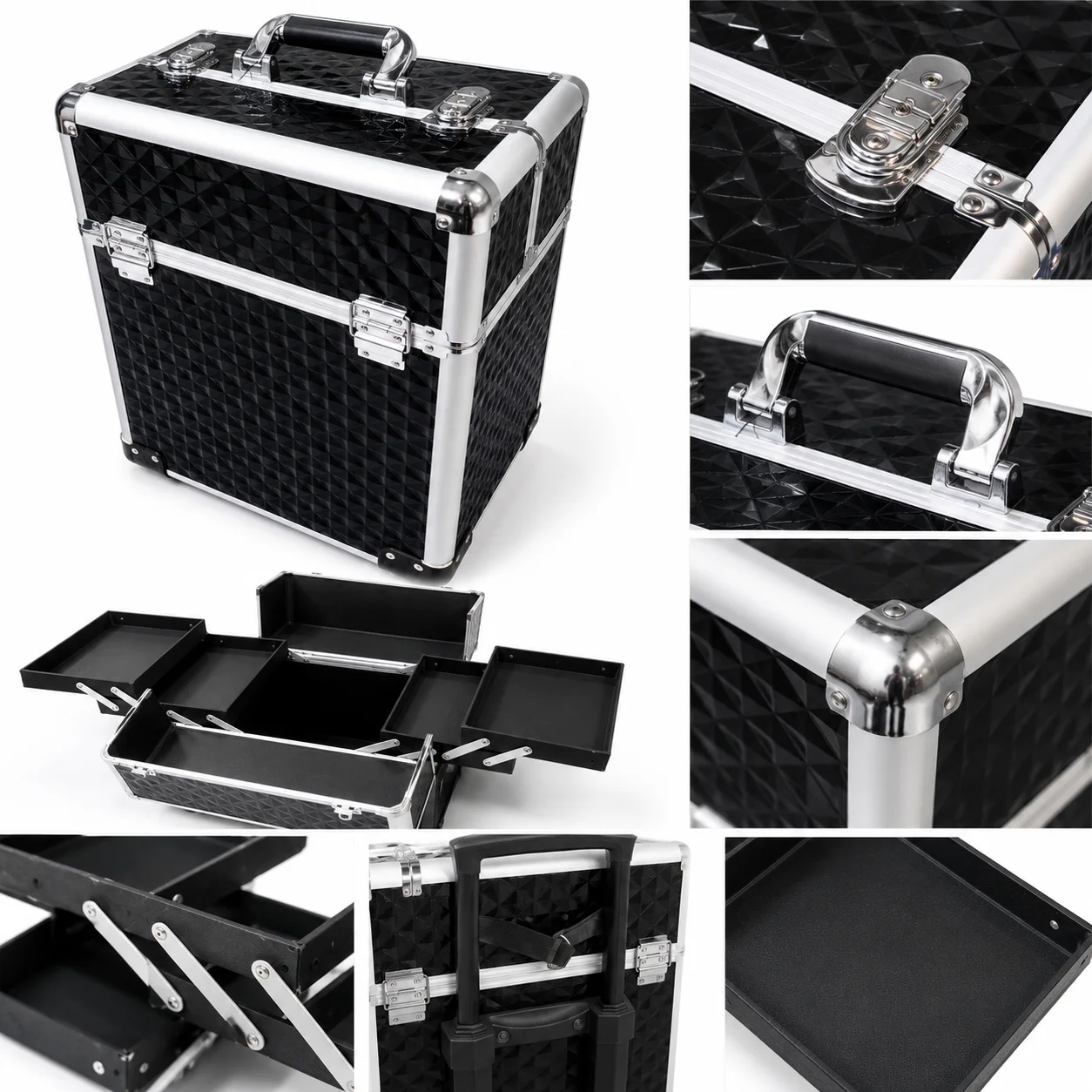 Professional Makeup VANITY BOX & Cosmetic Storage Trolley Case