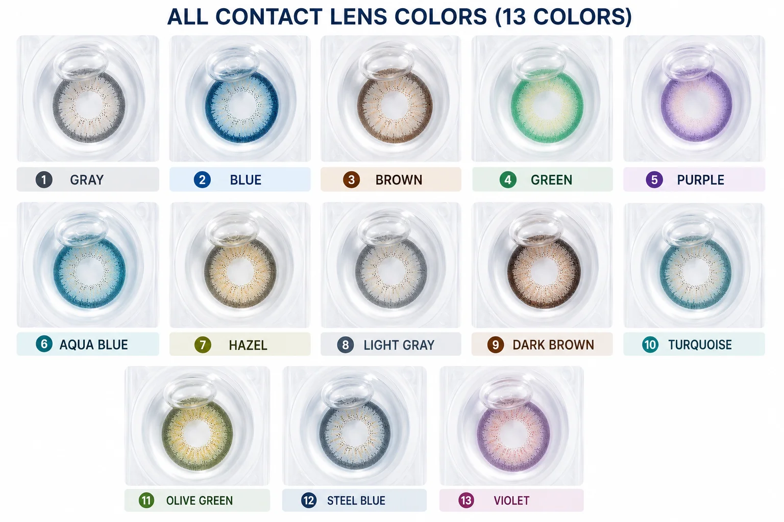Dahab Color Contact Lenses – Premium Stylish Lens Collection