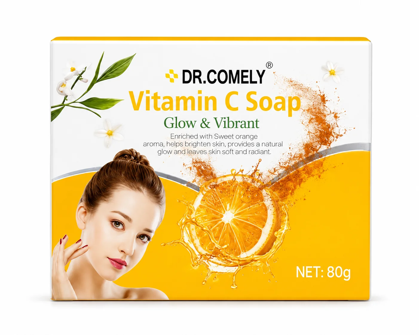 DR.COMELY Vitamin C Soap – Glow & Vibrant 80g
