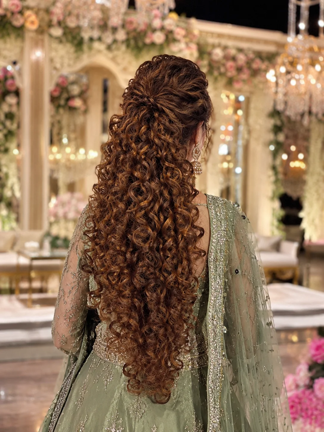 Kashee's Larii Curly Hair Extension | Premium Long Bridal Ponytail Hairpiece | Soft & Natural Look