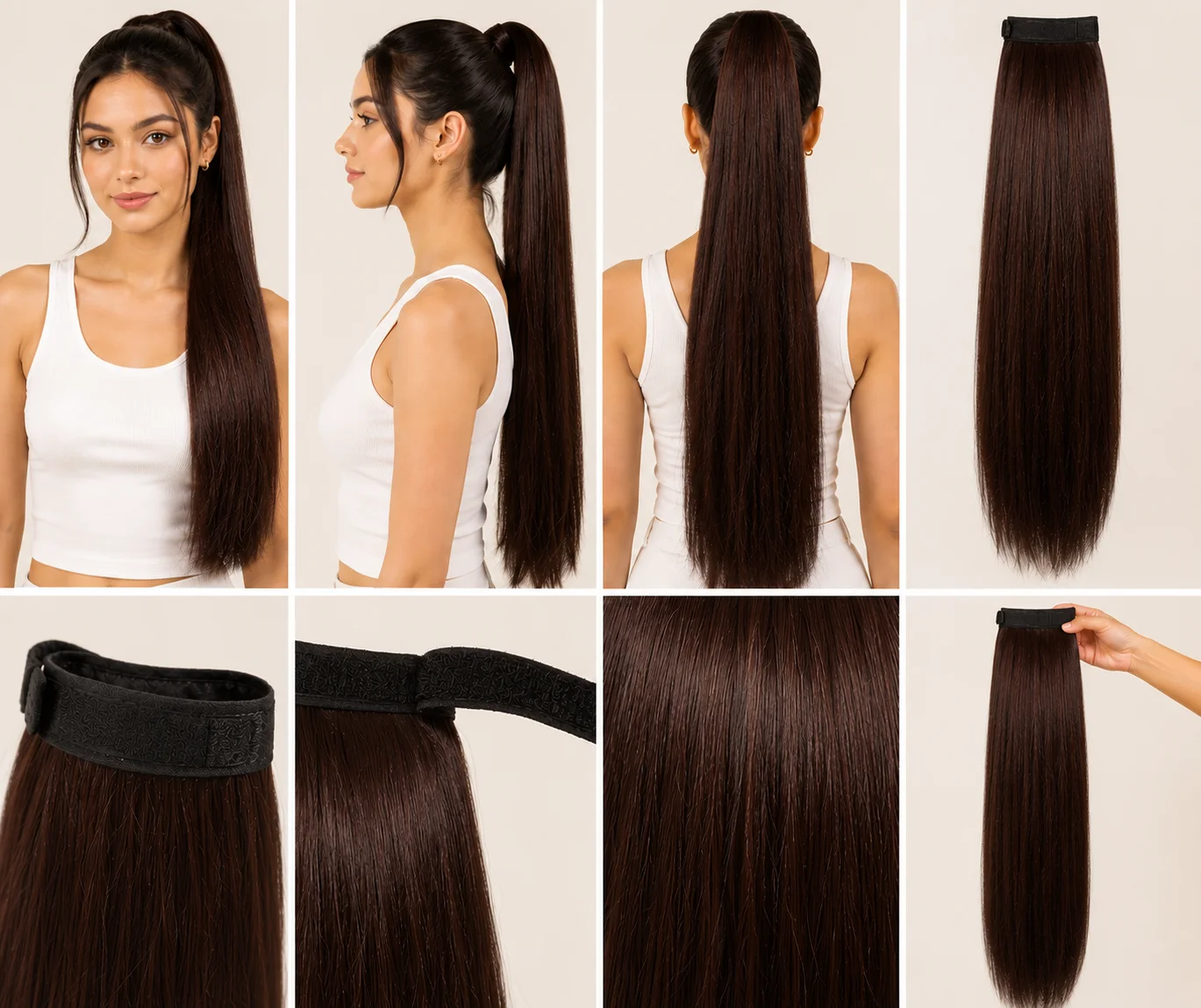 Straight Ponytail Hair Extension – Premium Natural Look
