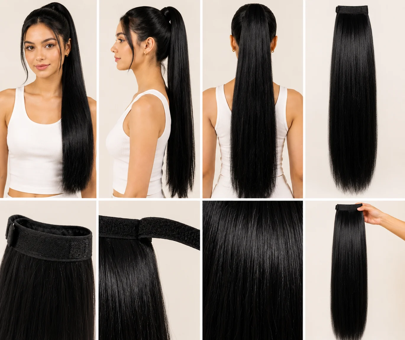 Straight Ponytail Hair Extension – Premium Natural Look