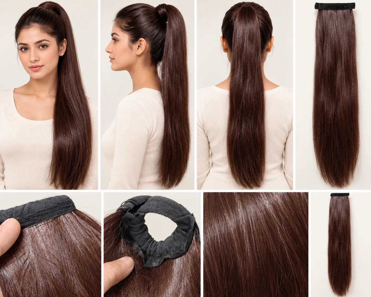 Straight Ponytail Hair Extension – Premium Natural Look