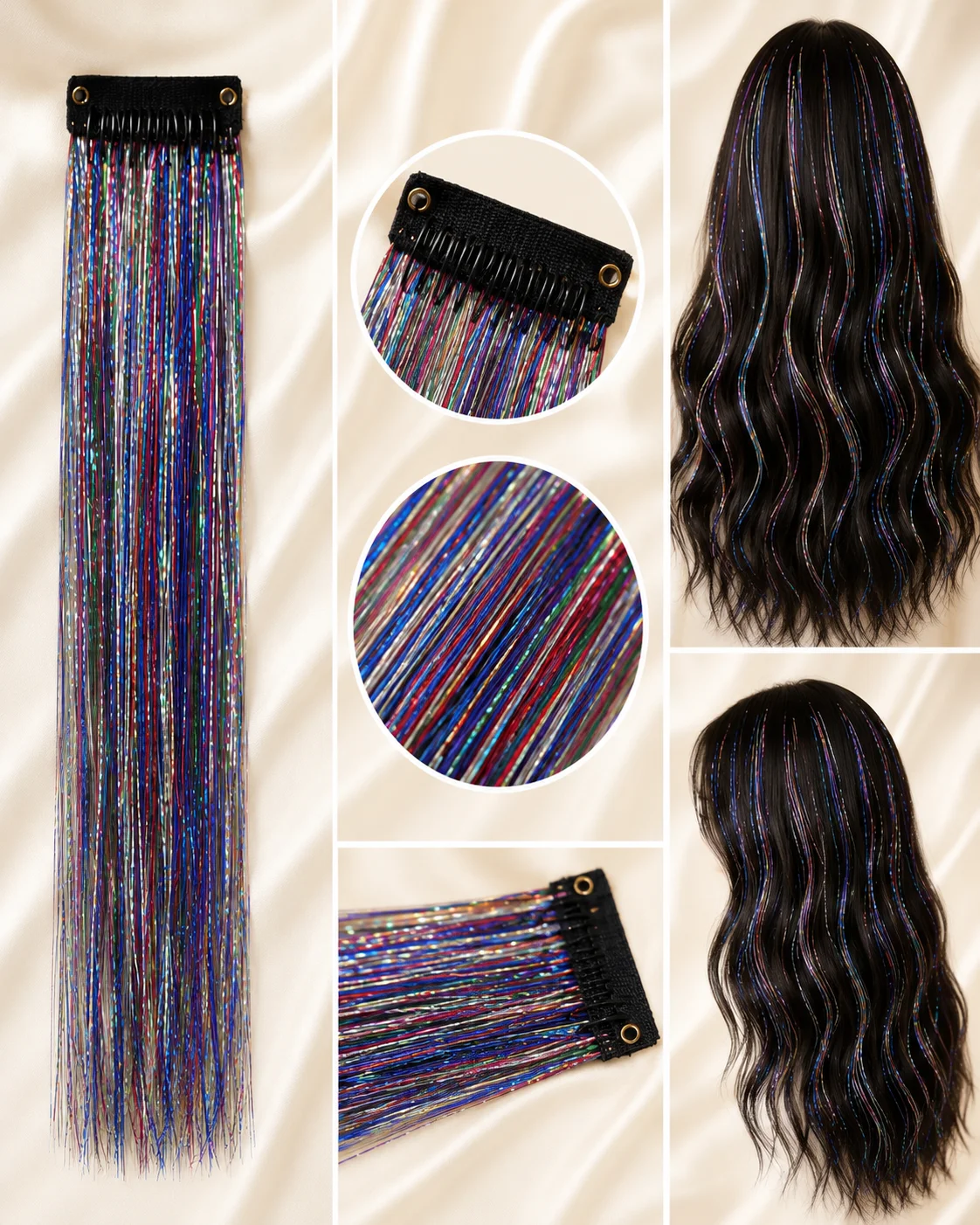 Colorful Hair Strips – Easy Clip-In Hair Extensions