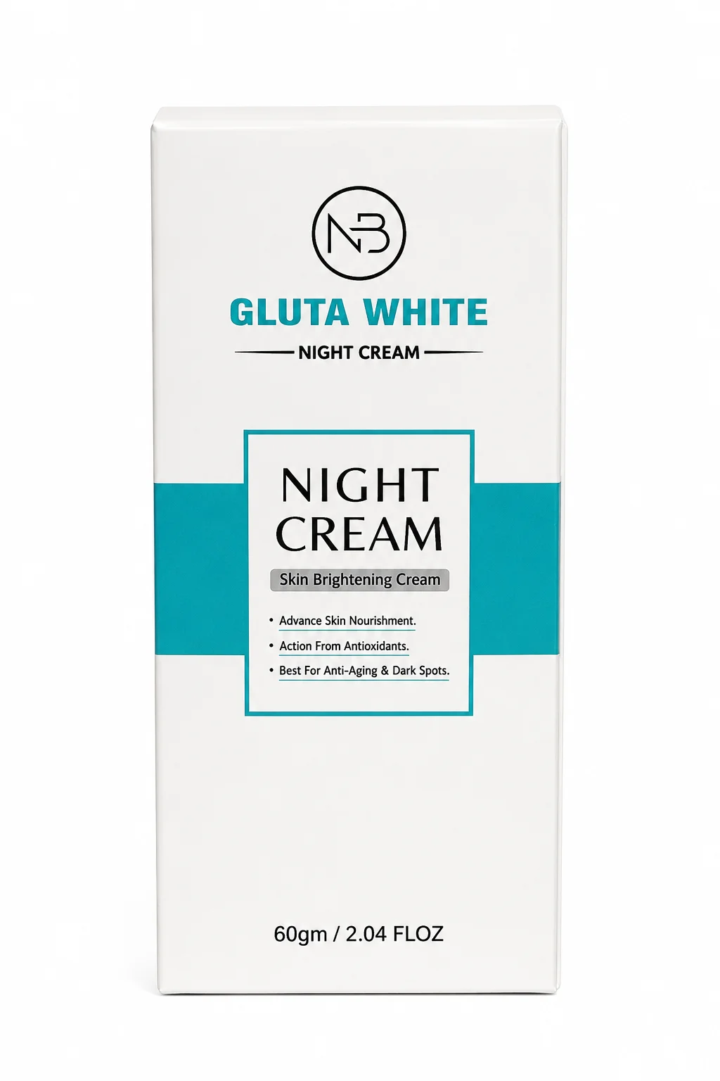 Gluta White Night Cream – Skin Brightening & Nourishing Cream 60g