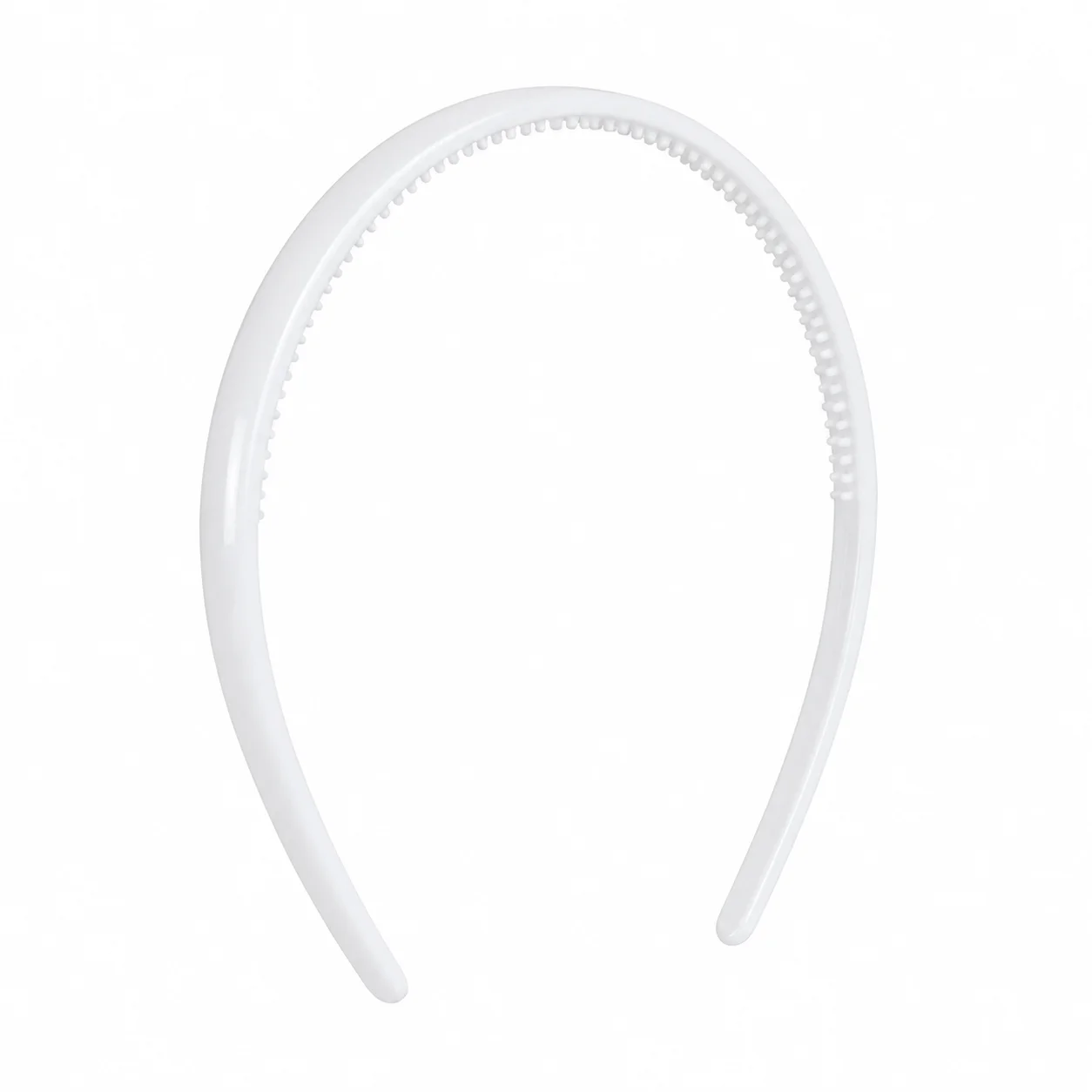 Blue Plastic Hair Band for Women & Girls | Glossy Non-Slip Hairband | Everyday Hair Accessory