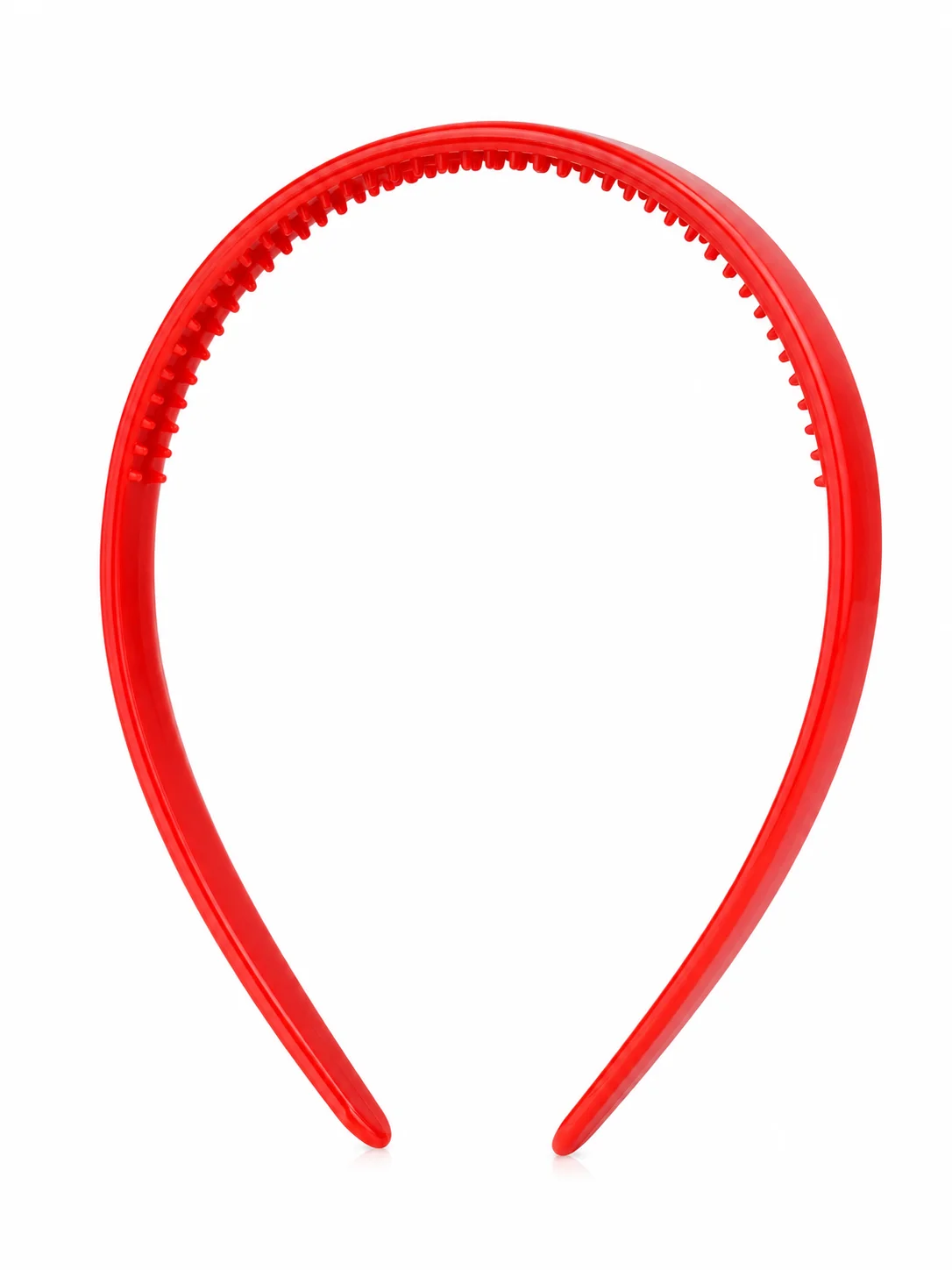 Blue Plastic Hair Band for Women & Girls | Glossy Non-Slip Hairband | Everyday Hair Accessory