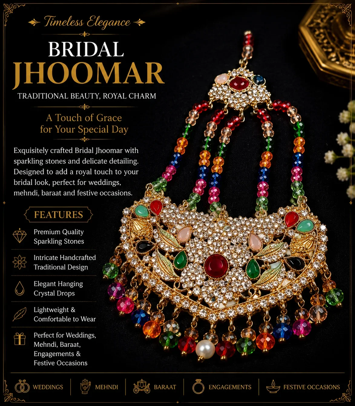 JHOOMAR Nath – Traditional South Asian Bridal Elegance