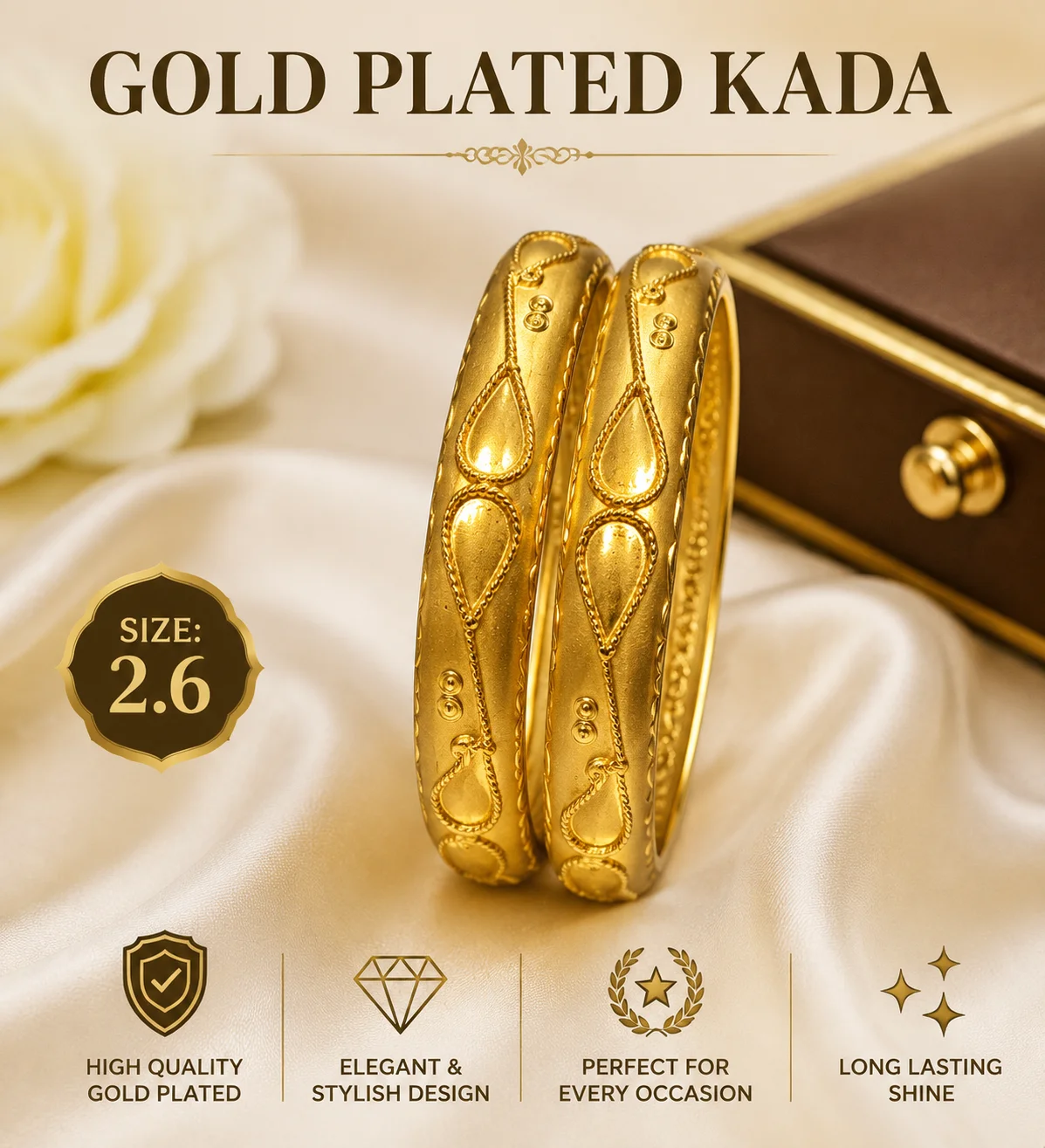 Gold Plated Bangle Set