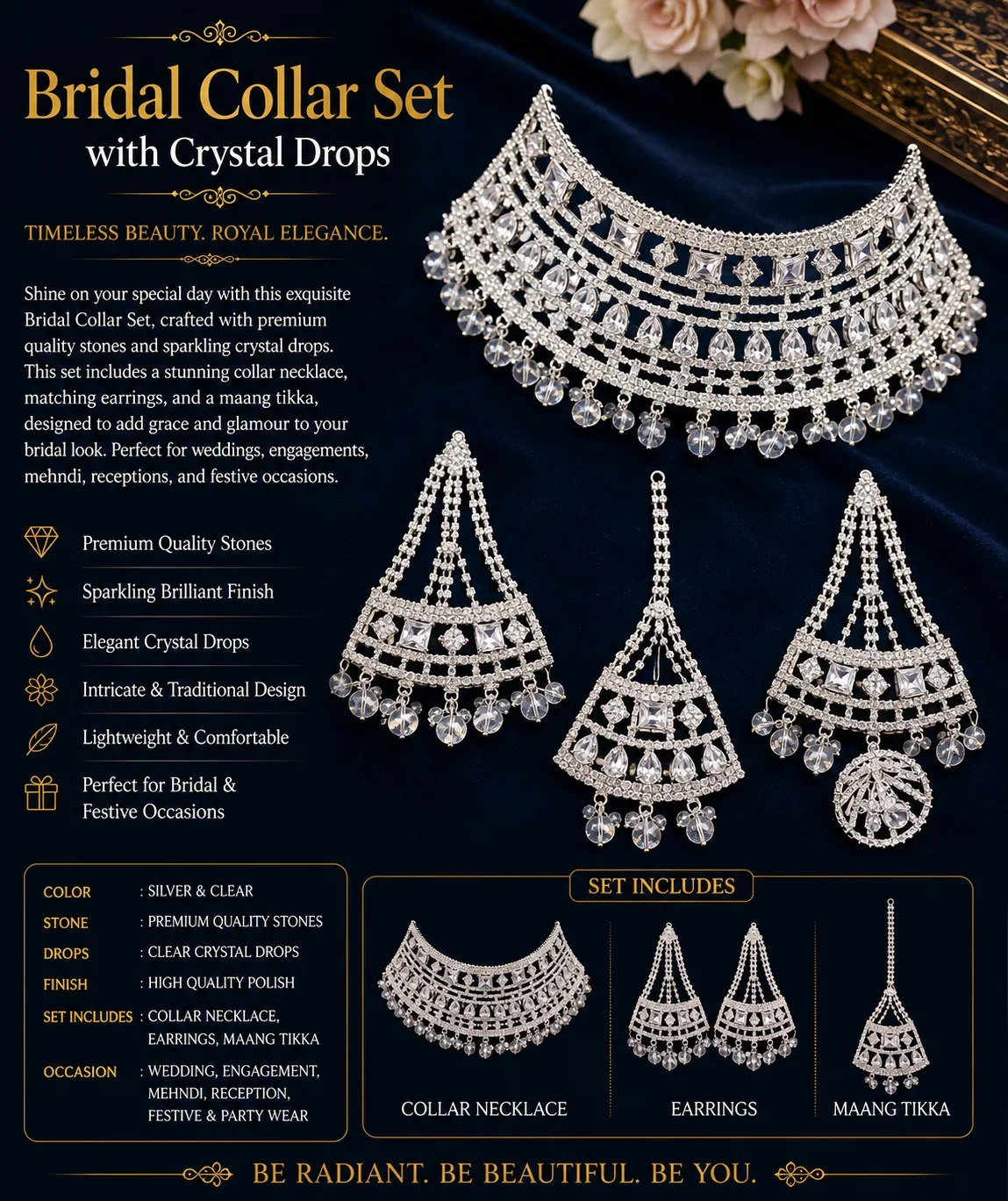 Elegant Bridal Crystal BRIDAL Set