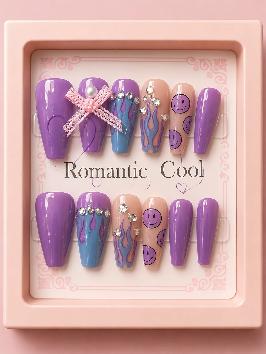 5-Pack Premium Press-On Nails Collection – Trendy Designer Nail Sets (12 Nails Each)