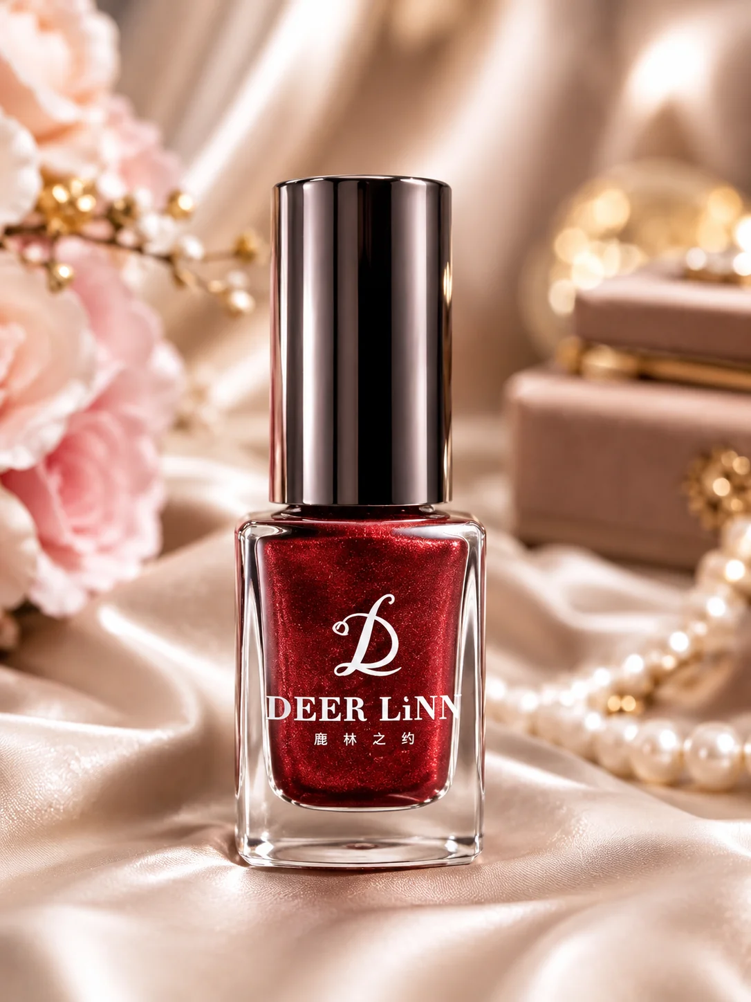 DEER LiNN Classic Nail Polish – Long Lasting Glossy White Nail Color