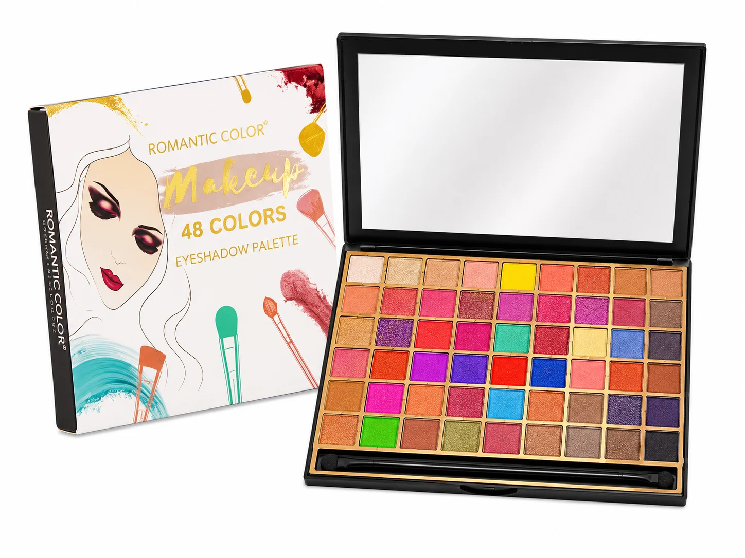 Romantic Color 48 Colors Eyeshadow Palette – Professional Makeup Collection
