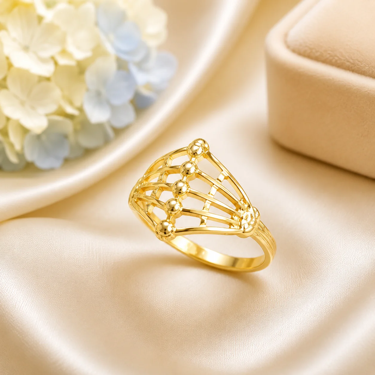 Premium Gold Plated Fancy Rings Set for Women