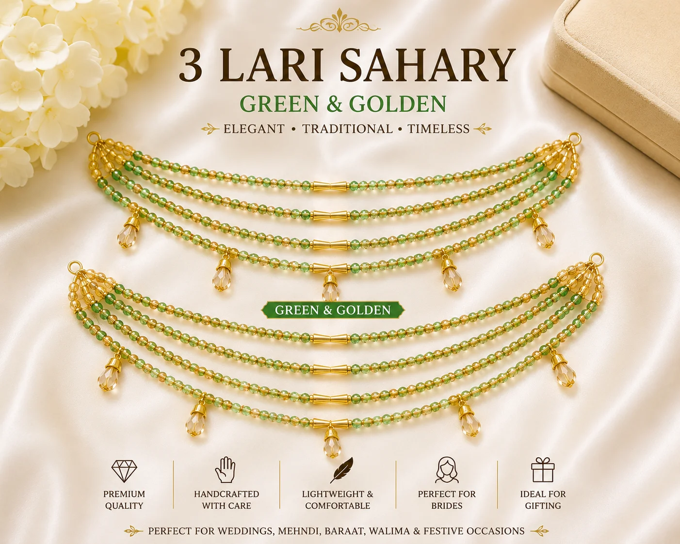 Green & Golden 3 Lari Sahary