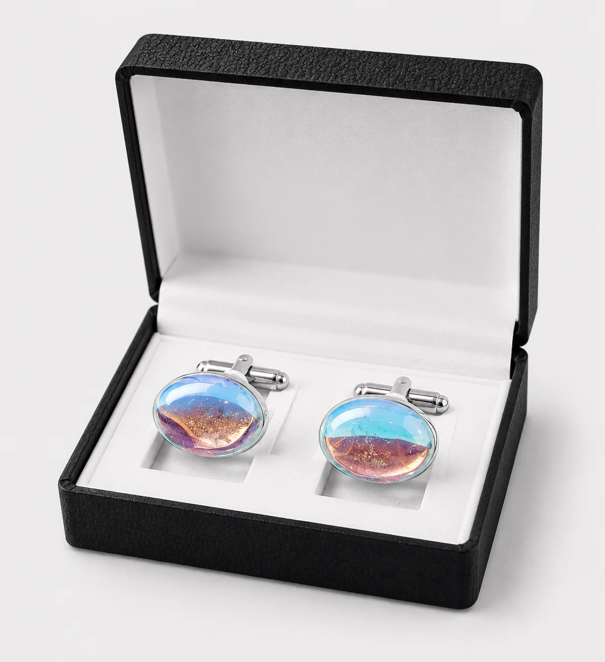 SmartCare Premium Cufflink Collection – Multi Color Stone Set