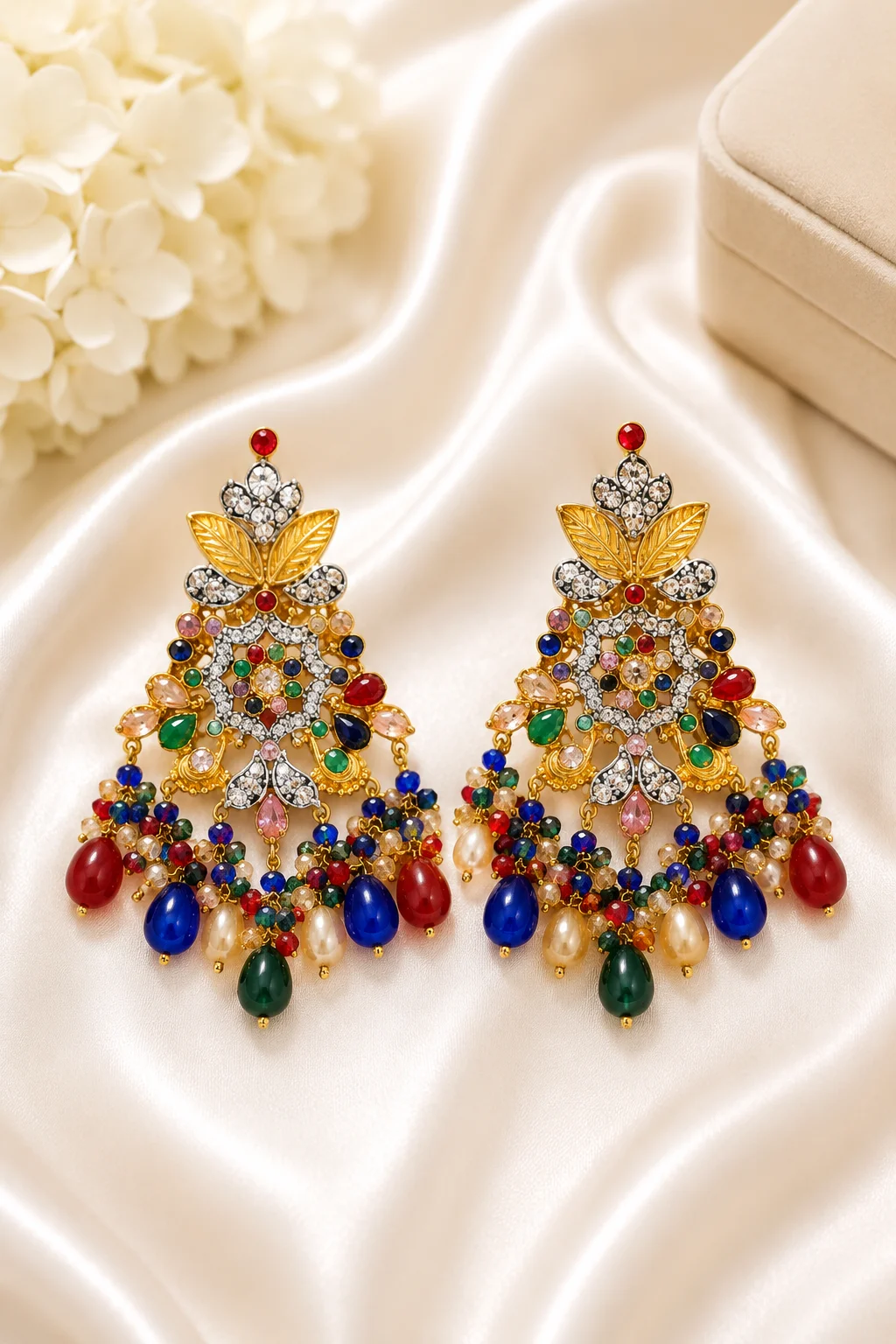 Turkish Multicolor Chandelier Earrings for Women