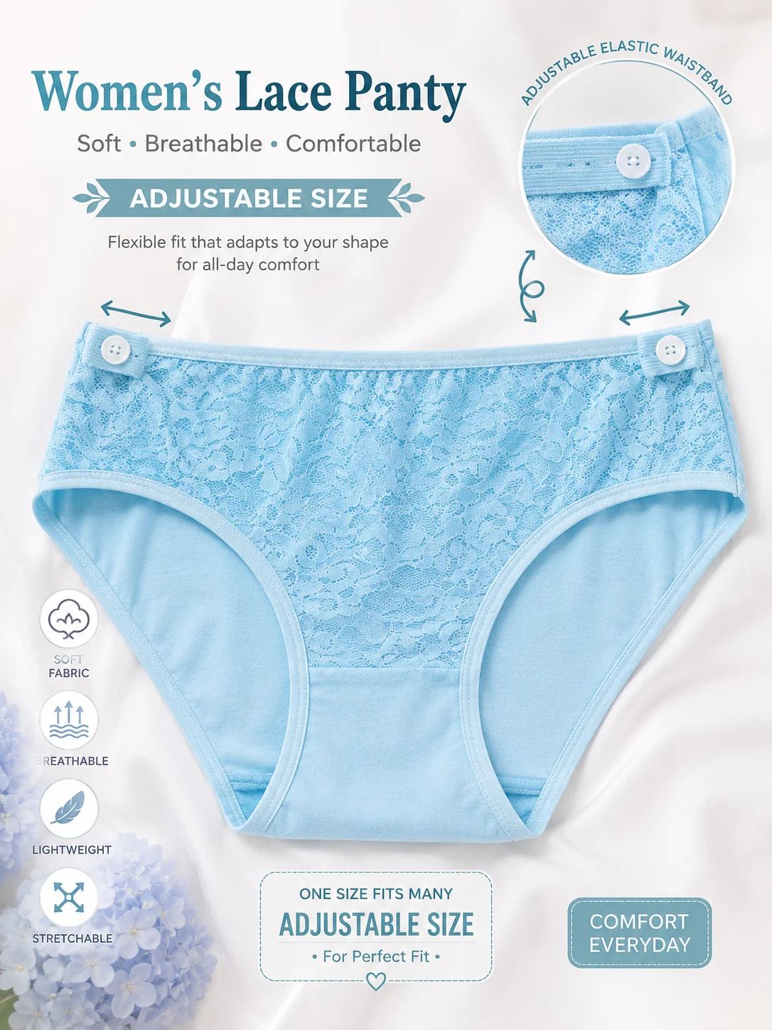 Women's Lace Panty | Adjustable Size
