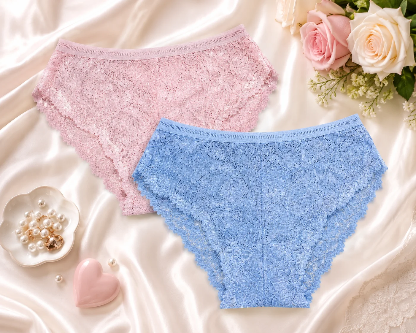 Women's Premium Lace Panties – Adjustable Size