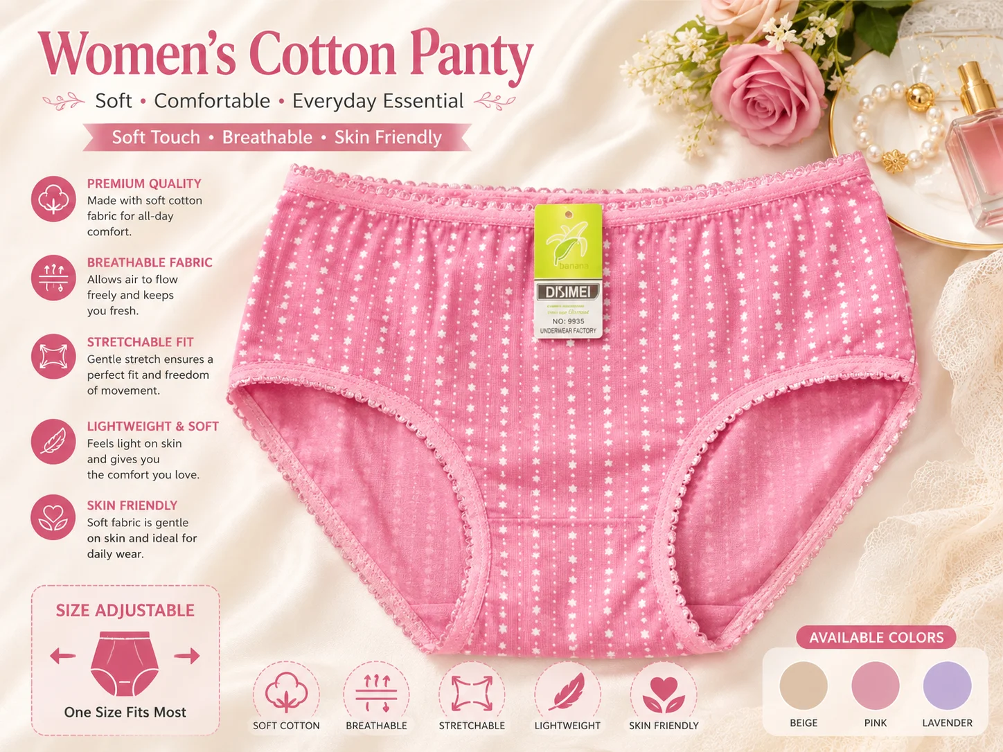 \Women's Cotton Panty Set | Soft & Breathable