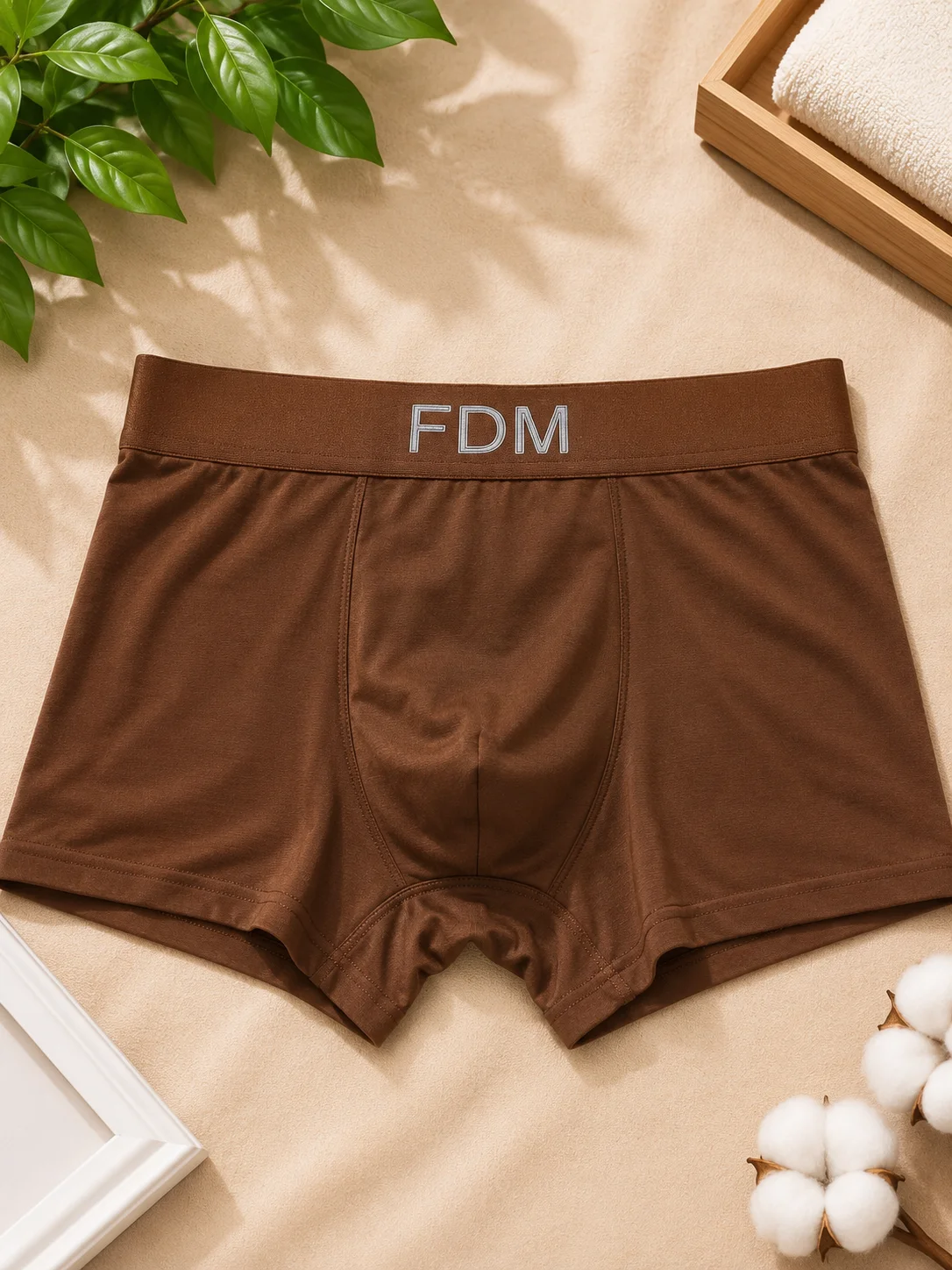 Men's Premium Cotton Boxer Briefs – Soft & Comfortable Trunk Underwear (2 Colors)