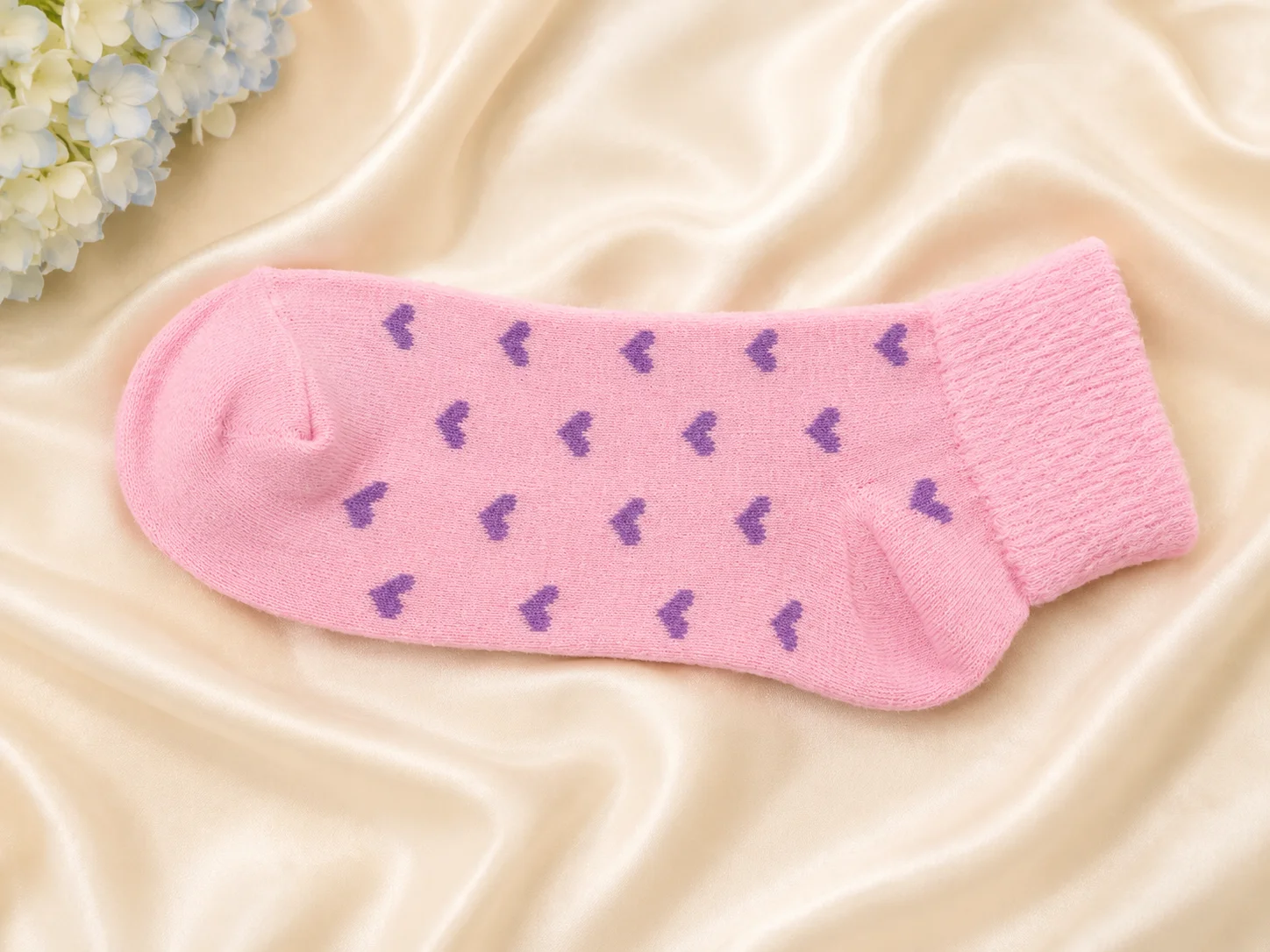 Women's Heart Pattern Ankle Socks – Soft Cotton Casual Ladies Socks | 5 Color Pack