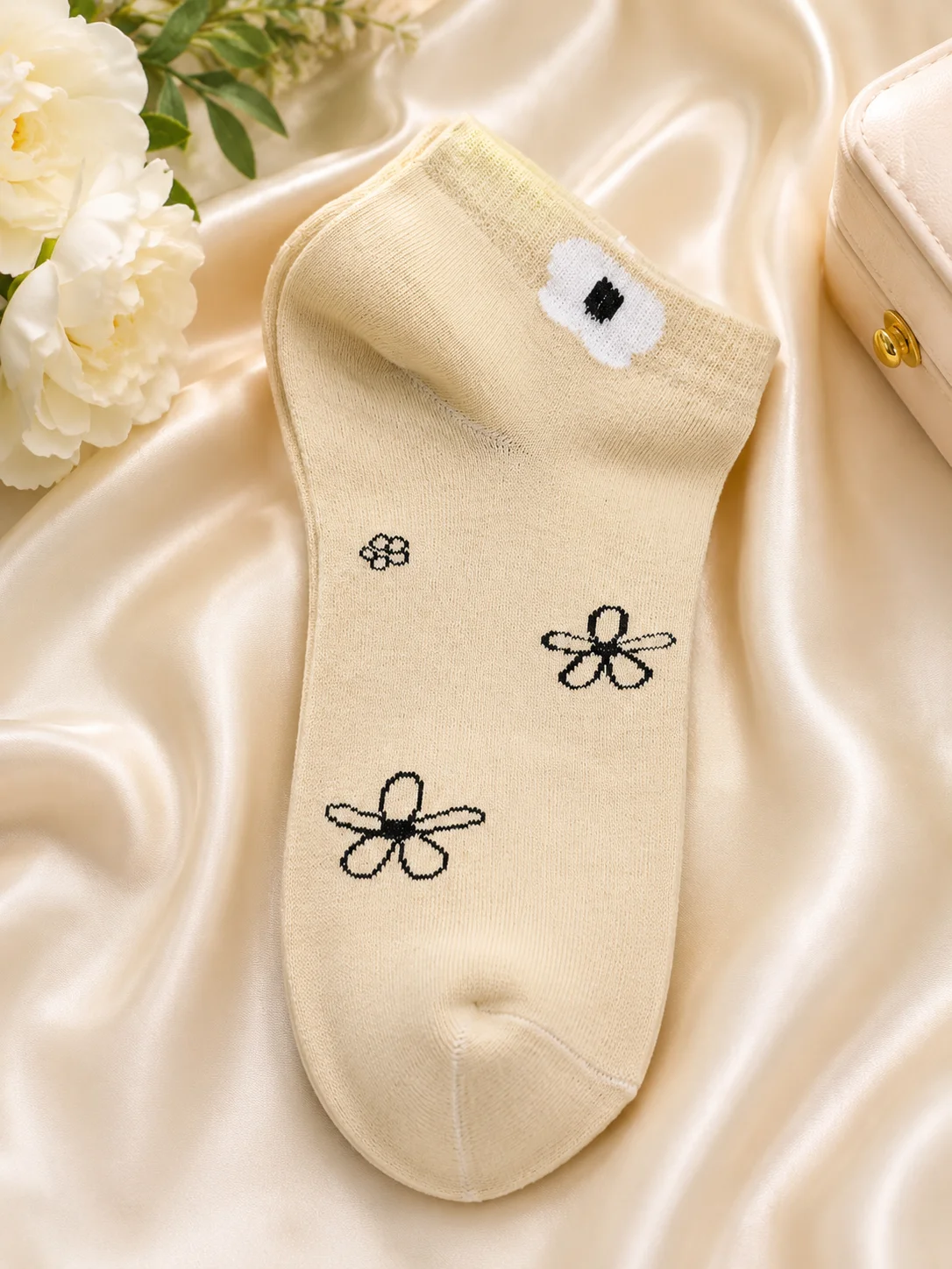 Women's Floral Ankle Socks | Soft Cotton Low-Cut Casual Socks