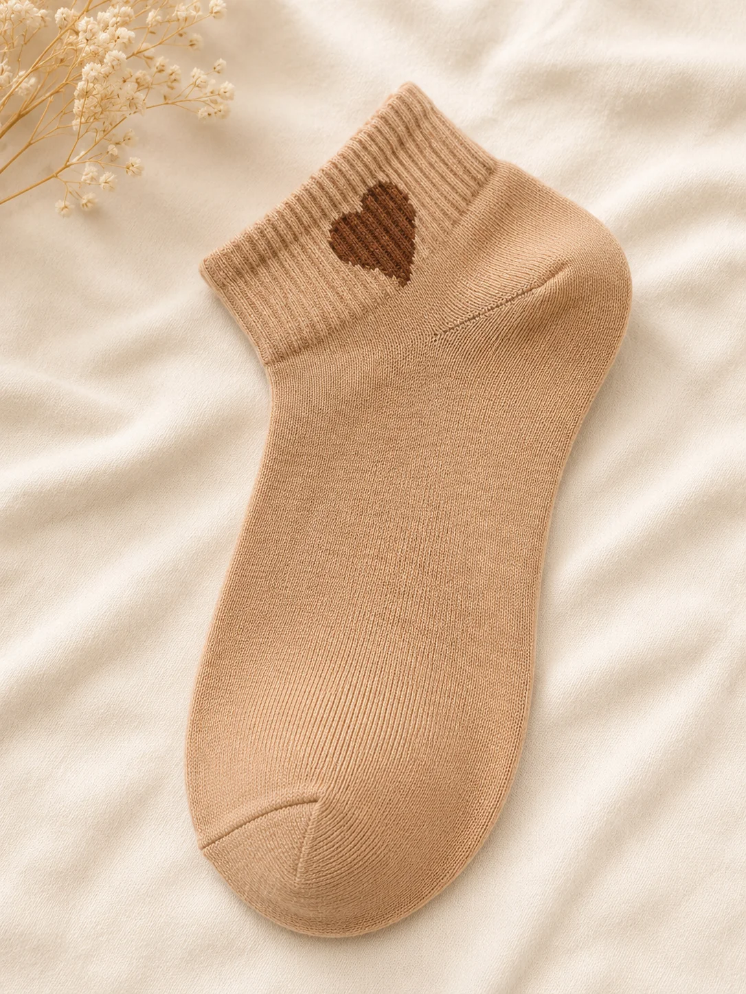 Women's Heart Design Ankle Socks | Soft Casual Low-Cut Socks