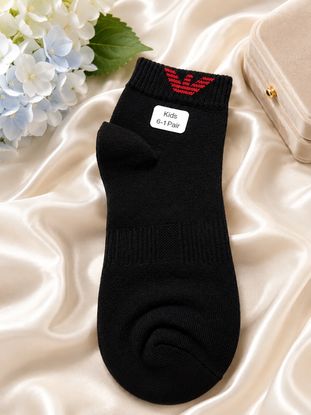 Kids Premium Black Ankle Socks – Soft Cotton | Everyday Comfort