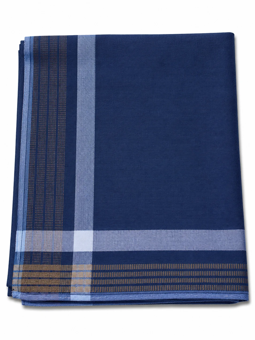 Premium Men's Cotton Checkered Handkerchief Set