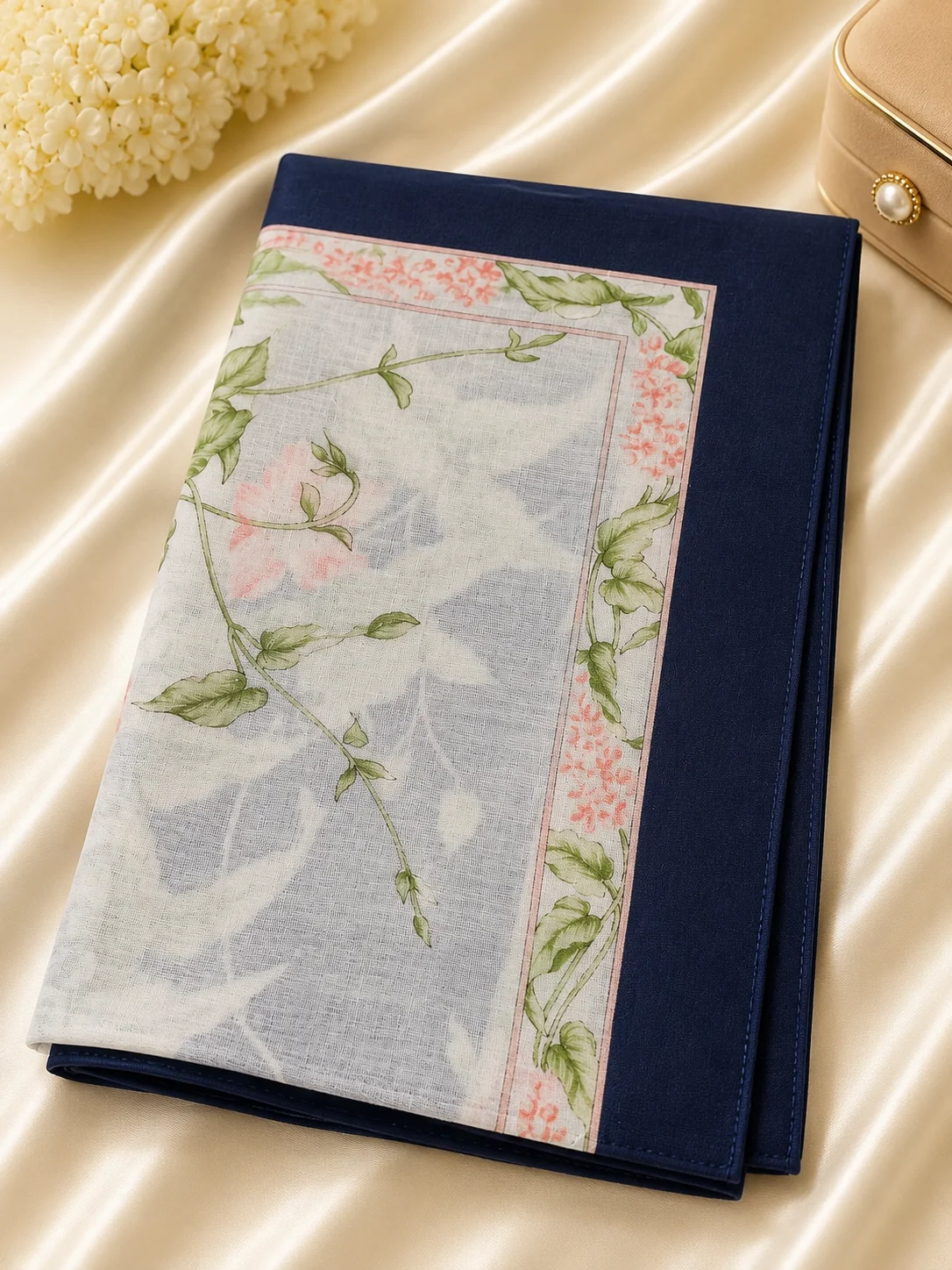 Floral Cotton Ladies Handkerchief