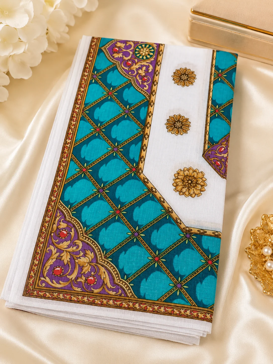 Ladies Handkerchief – Soft Cotton Square Handkerchief for Women