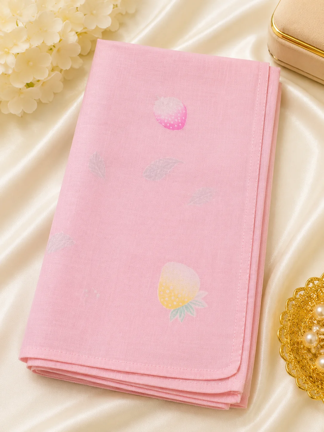 Pink Ladies Handkerchief | Soft Cotton Printed