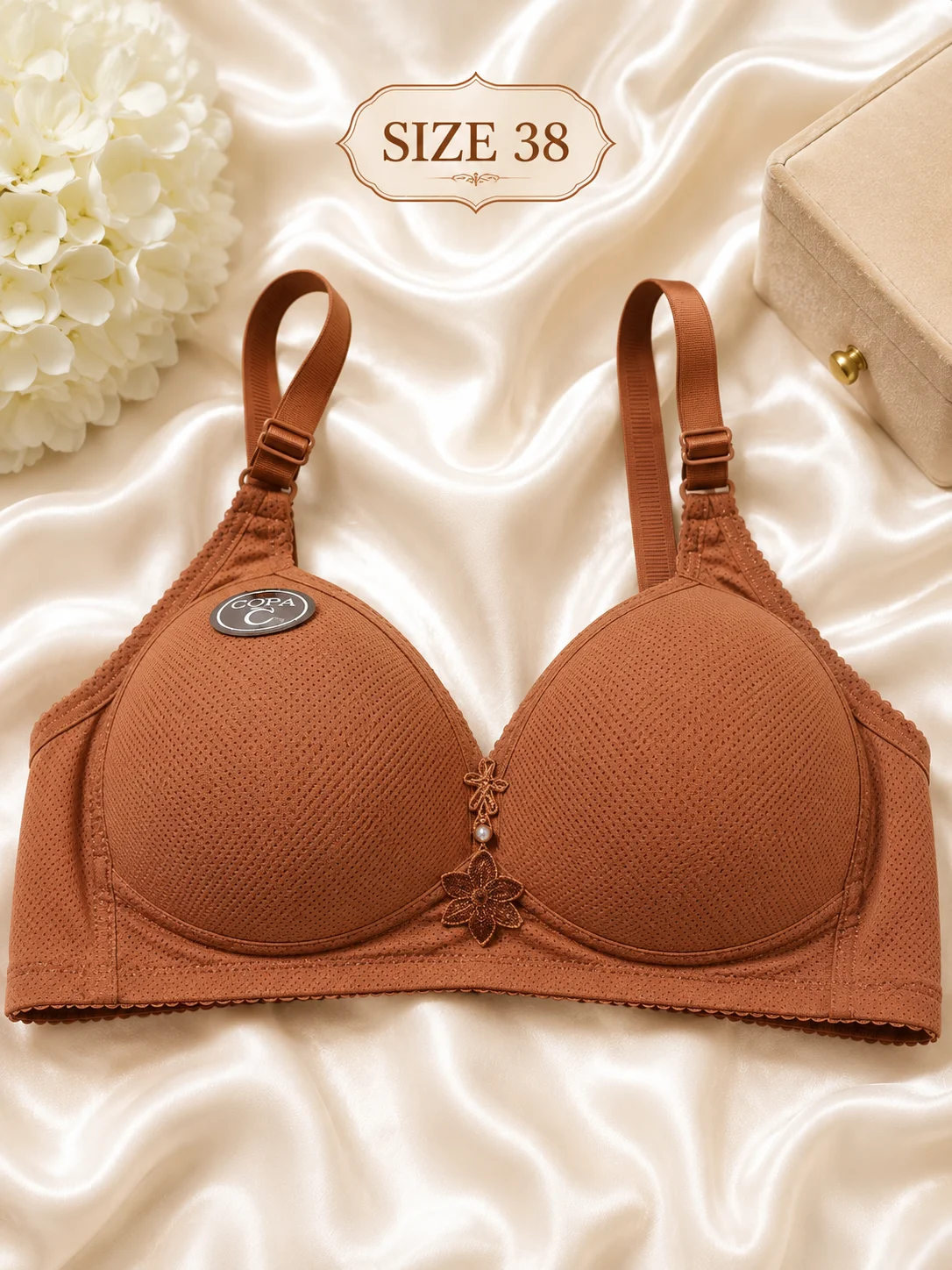 Premium Seamless Padded Bra – 4 Color Collection | Soft Comfort & Everyday Support.