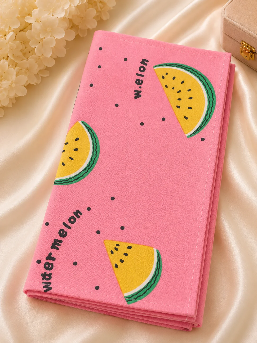 Cute Pink Watermelon Print Dupatta