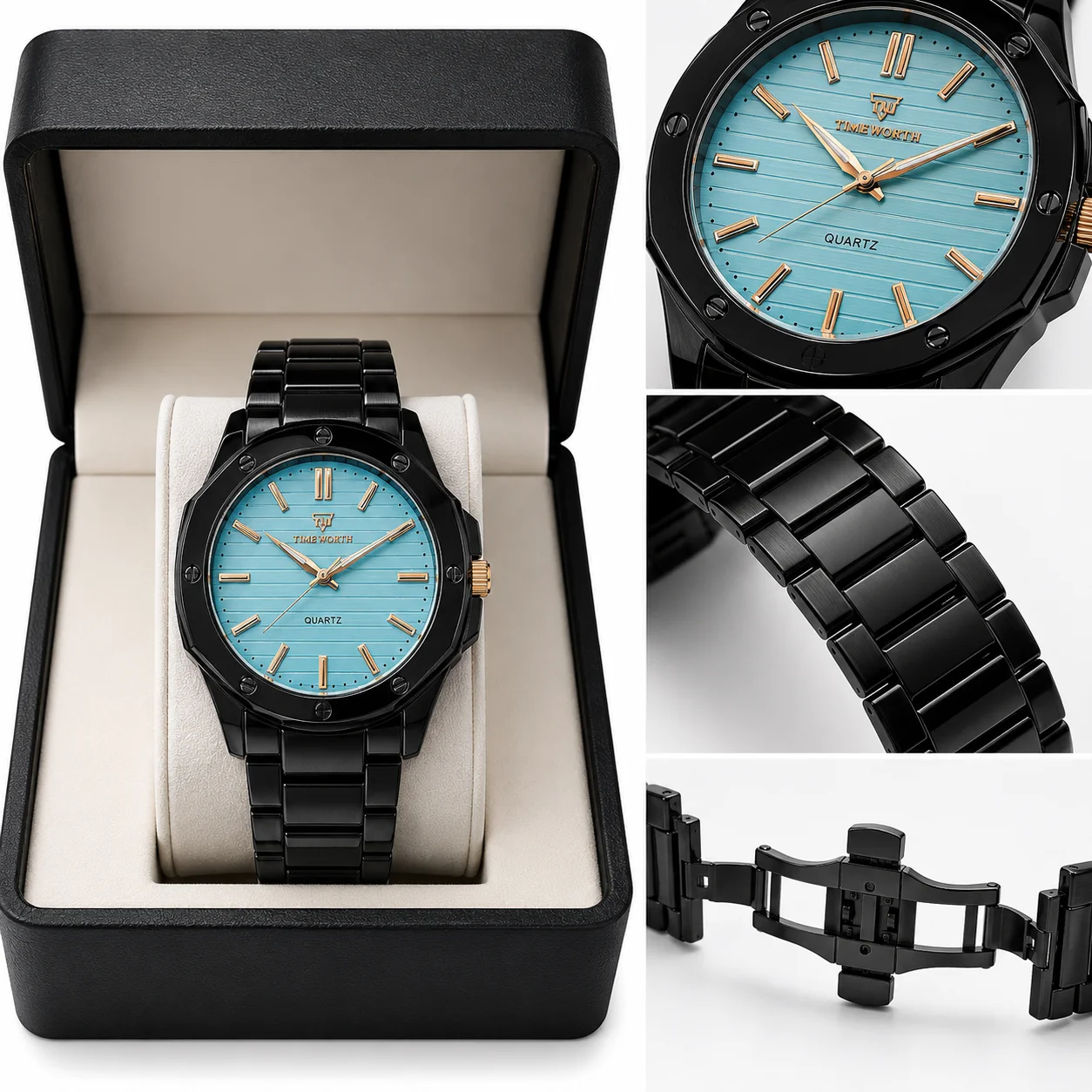 Black Men's Quartz Watch