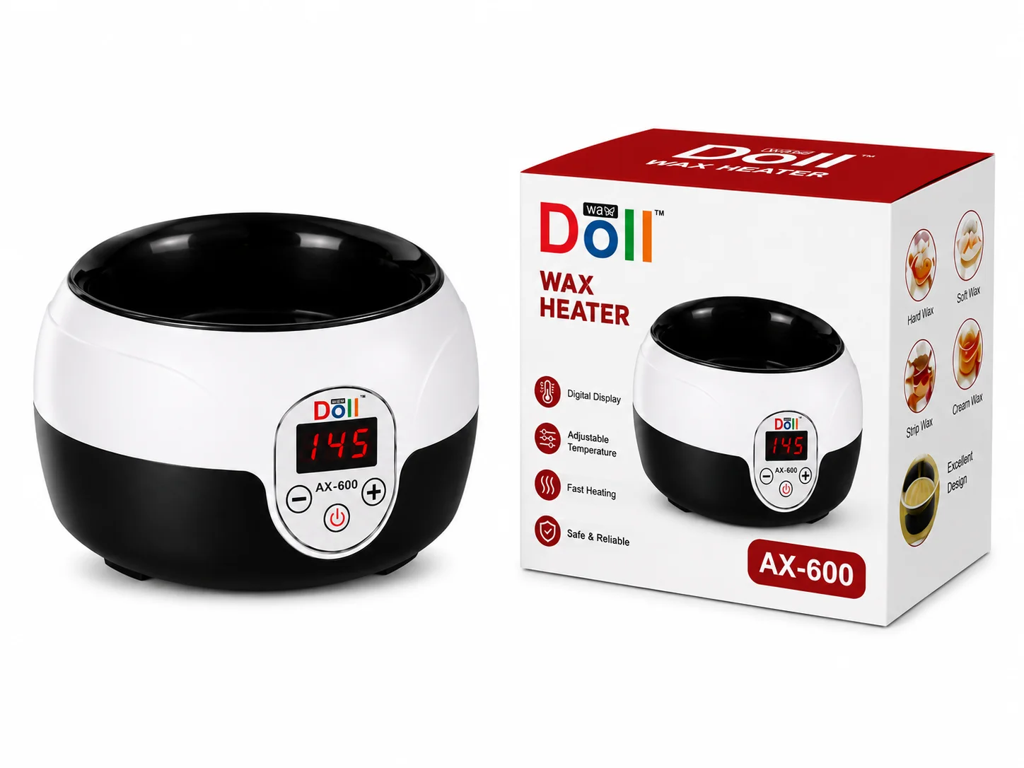Doll Wax Heater AX-600 – Professional Digital Wax Warmer Machine