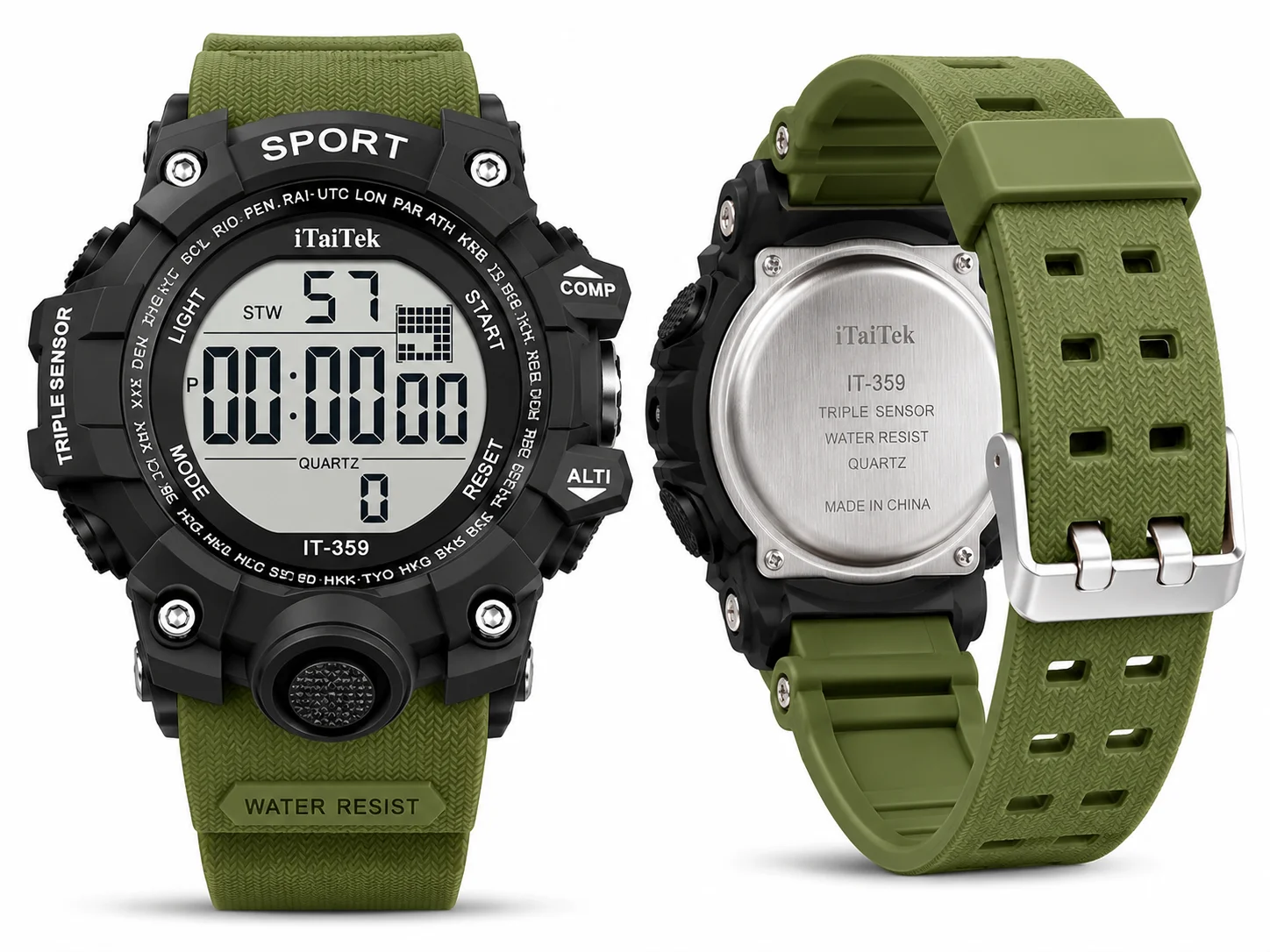 iTaiTek IT-359 Digital Sports Watch for Men