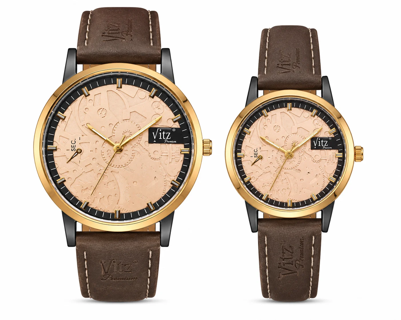 Vitz Premium Couple Watch Set