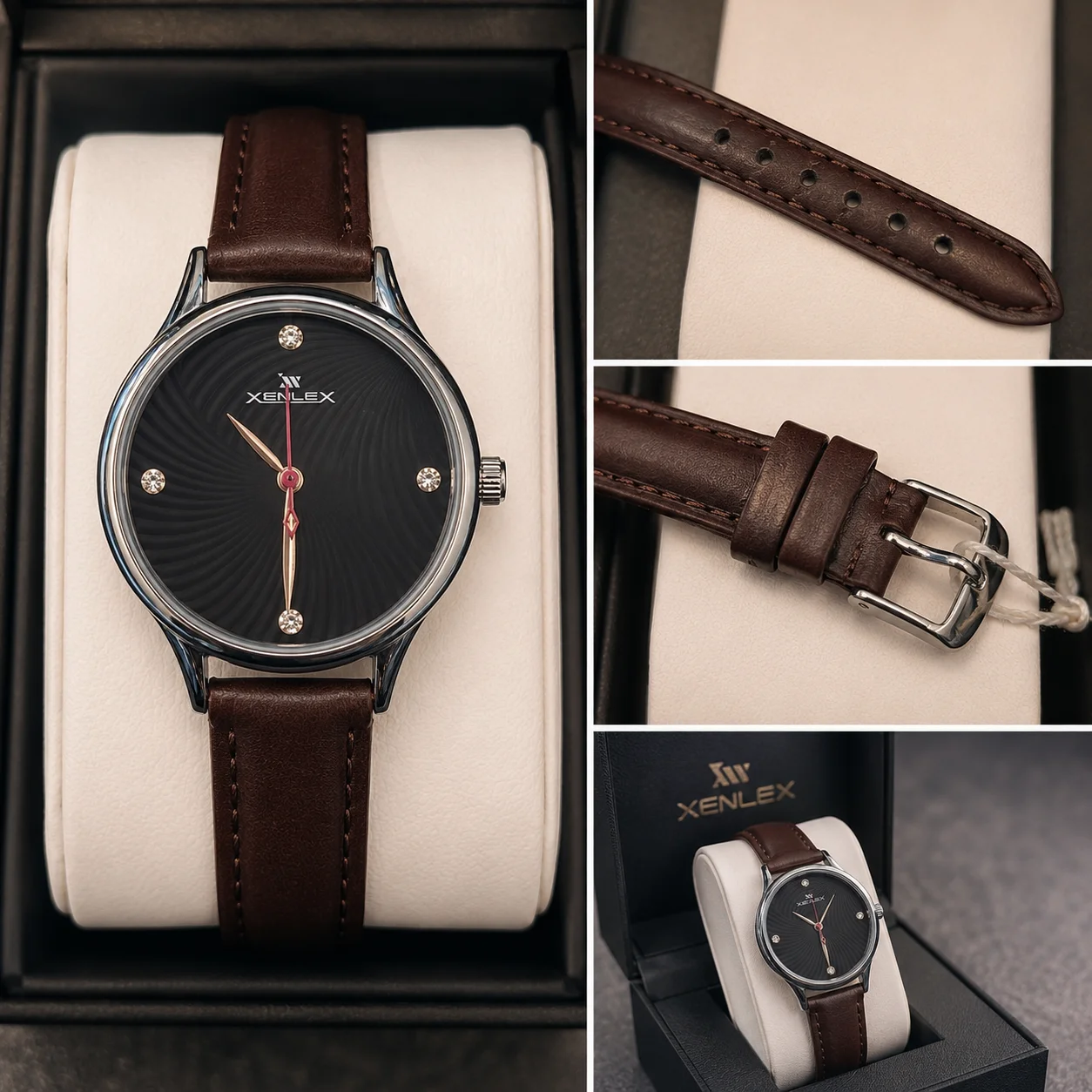 XENLEX Premium Analog Leather Strap